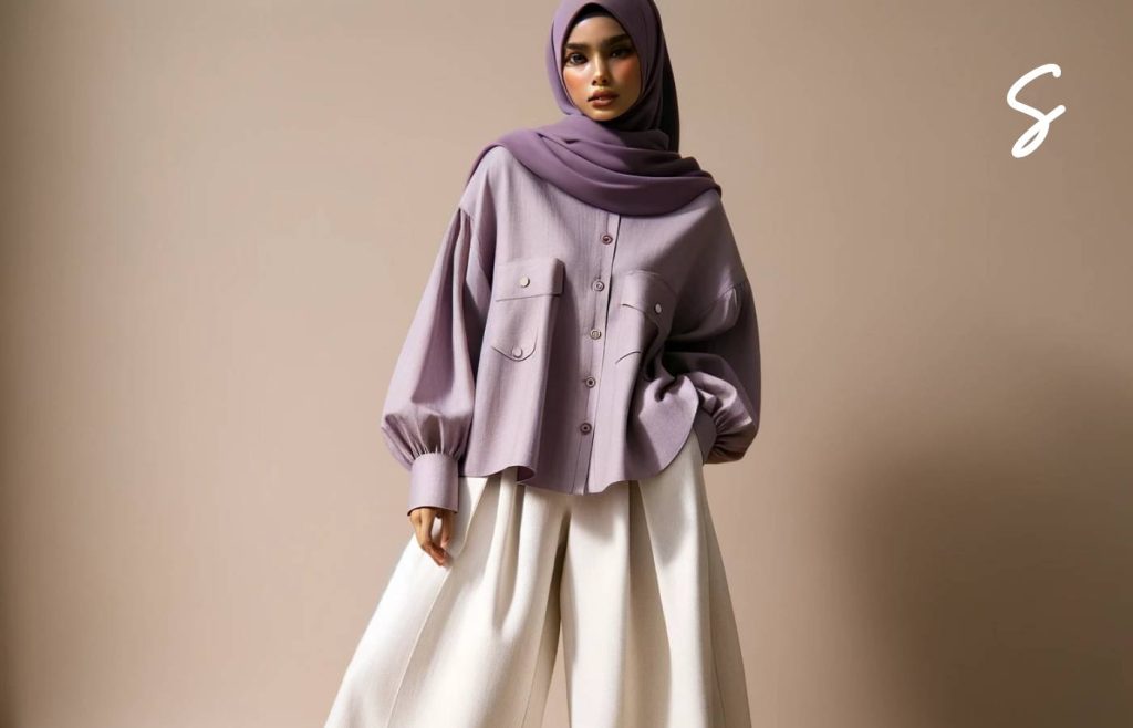 Sering Bingung Baju Lilac Cocok dengan Jilbab Warna Apa? Coba 7 Warna Jilbab Ini! 13 Baju Lilac Cocok dengan Jilbab Warna Apa