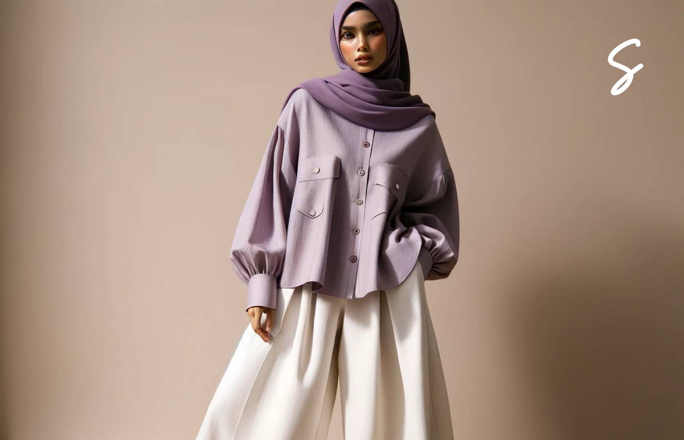 Sering Bingung Baju Lilac Cocok dengan Jilbab Warna Apa? Coba 7 Warna Jilbab Ini!