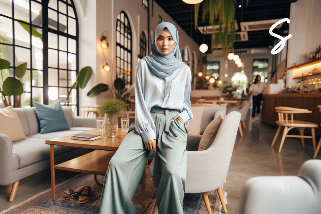 Celana Warna Hijau Mint