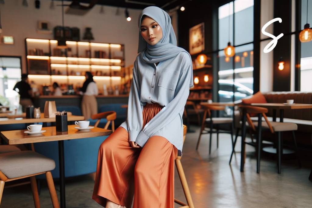 Celana Warna Orange