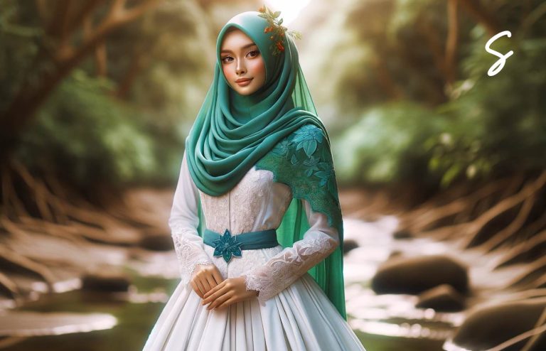 Gamis Putih Cocok dengan Jilbab Warna Apa
