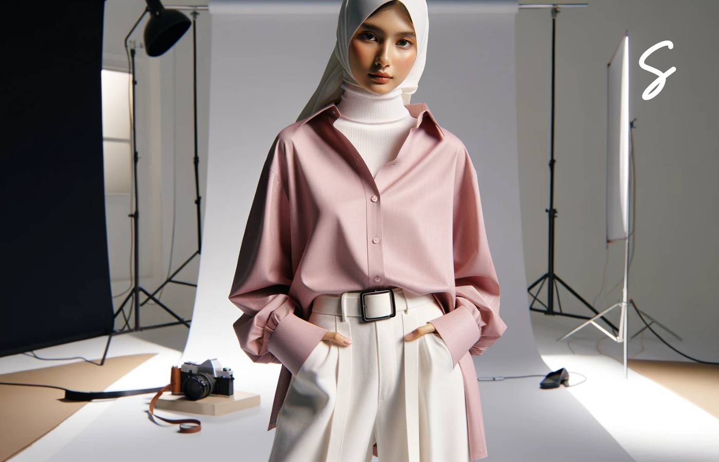 7 Inspirasi OOTD Kemeja Pink untuk yang Berhijab