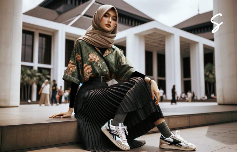 Style Hijab Rok dan Kemeja