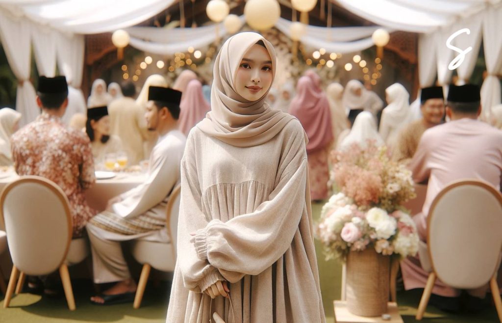 7 Inspirasi Outfit Gamis untuk Lebaran yang Manis hingga Elegan 2 Ide Outfit Gamis untuk Lebaran yang Manis