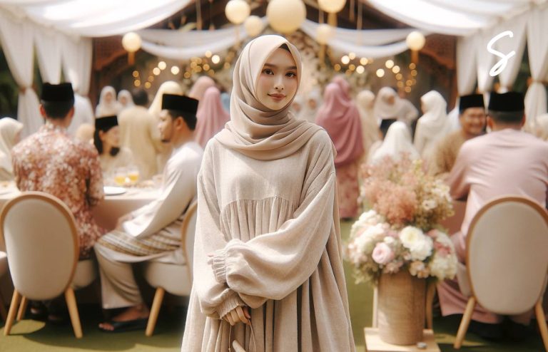 Ide Outfit Gamis untuk Lebaran yang Manis