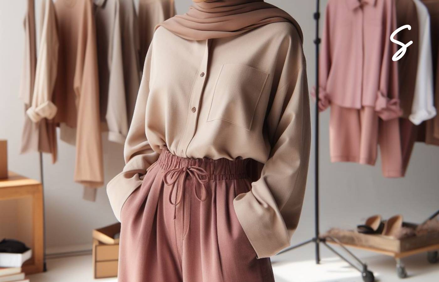 7 Ide Outfit Hijab Basic Style Minimalis dan Stylish