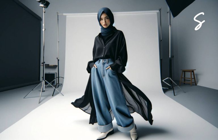 Inspirasi OOTD Kemeja Oversize Korea Hijab