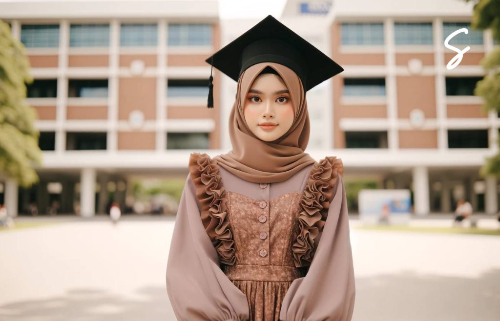 Inspirasi Outfit Gamis untuk Wisuda yang Manis Tapi Tetap Syar’i 3 Inspirasi Outfit Gamis untuk Wisuda yang Manis Tapi Tetap Syar’i