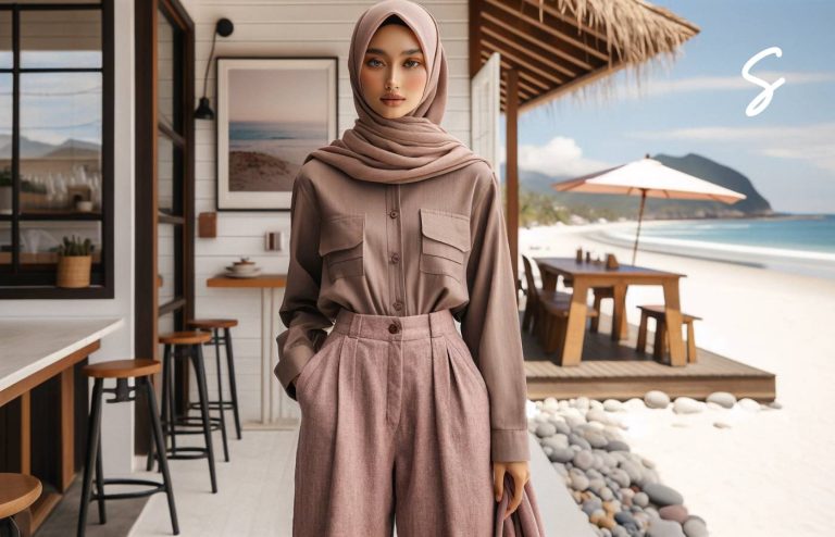 Inspirasi Outfit Hijab Liburan ke Bali