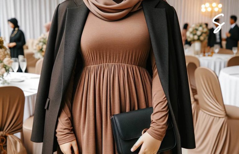 Inspirasi Outfit Kondangan Wanita Gemuk Berhijab