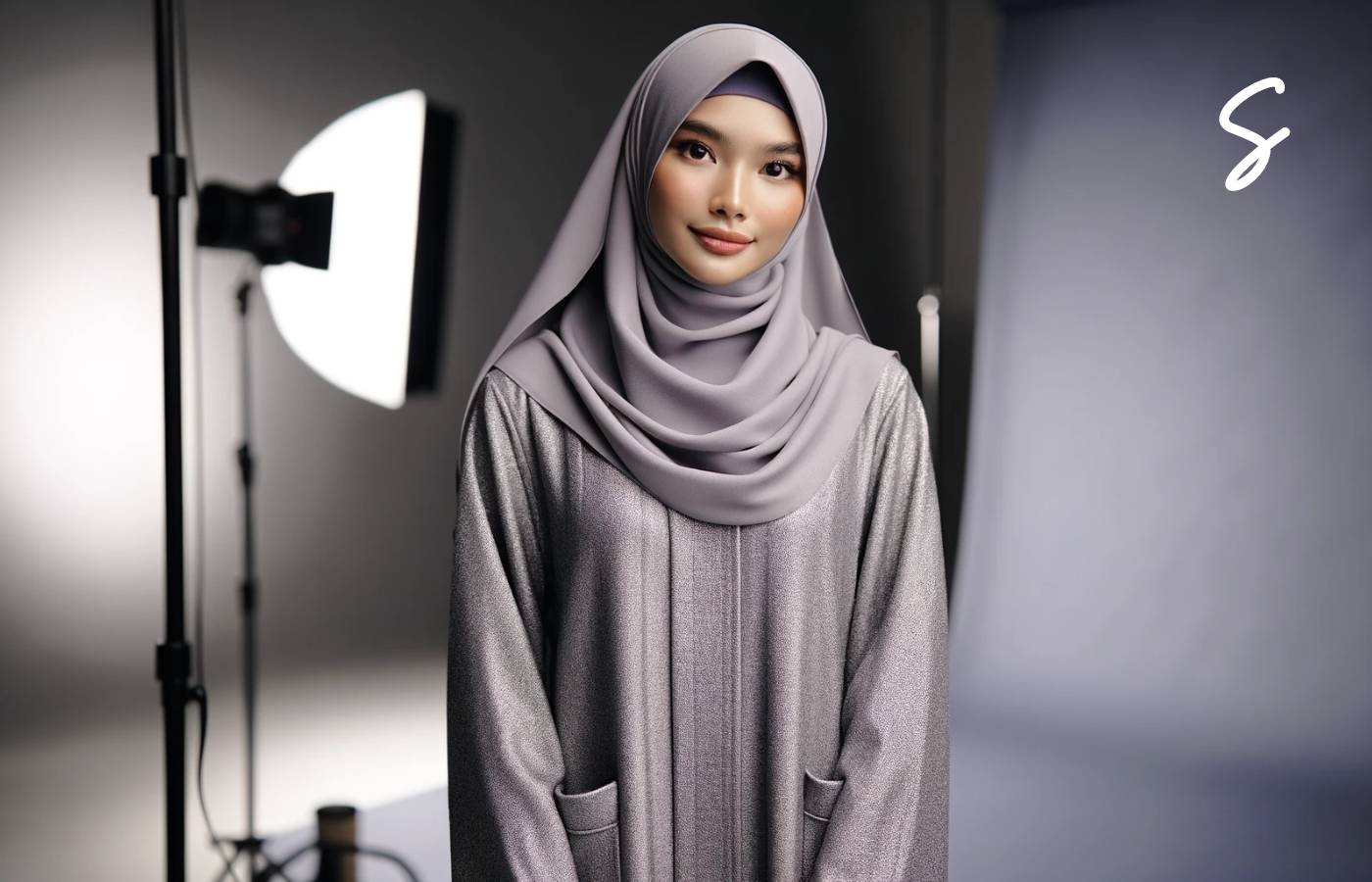 7 Pilihan Warna Jilbab yang Cocok untuk Gamis Silver