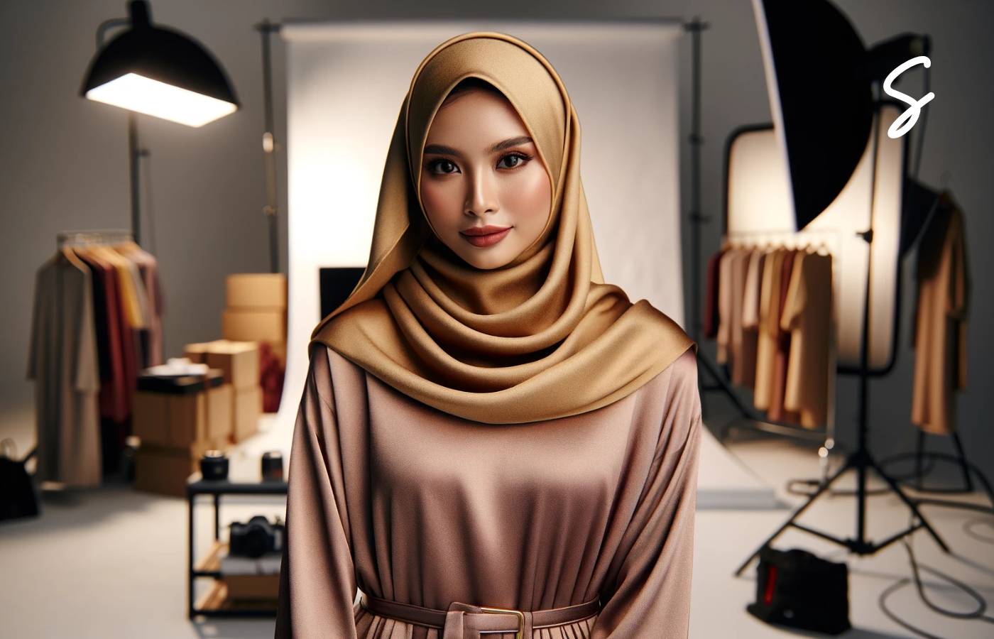 7 Warna Jilbab yang Cocok untuk Gamis Warna Gold, Mewah & Elegan!