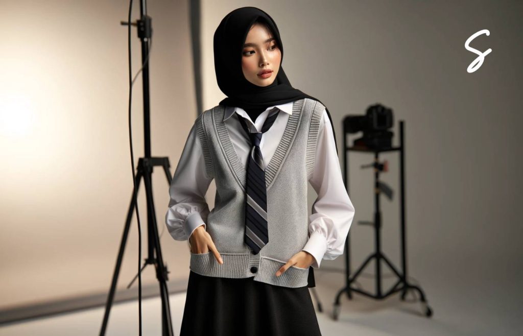 7 Kombinasi Outfit Kemeja Putih dan Rok yang Cocok untuk Perempuan Berhijab 9 Kombinasi Outfit Kemeja Putih dan Rok