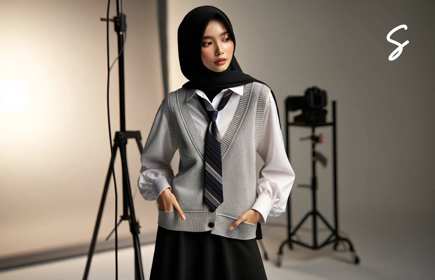 7 Kombinasi Outfit Kemeja Putih dan Rok yang Cocok untuk Perempuan Berhijab