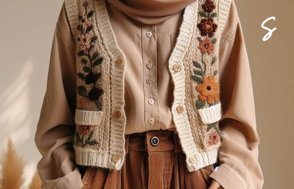 7 Inspirasi Cottagecore Outfit Hijab yang Manis 6 Inspirasi Cottagecore Outfit Hijab