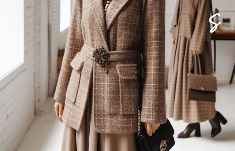 Inspirasi Mix and Match Gamis Warna Cokelat Susu