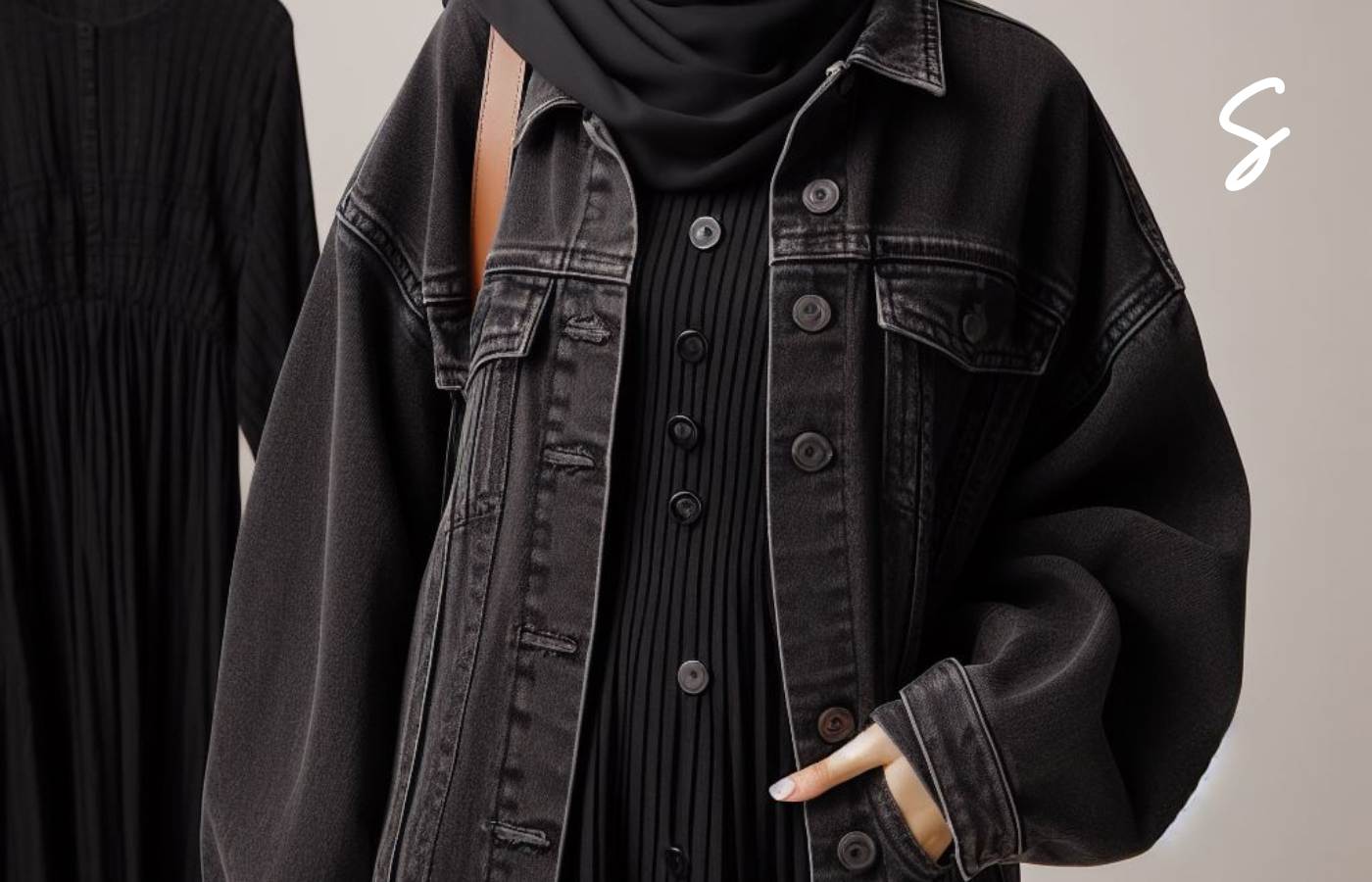 7 Ide Outfit Hijab Nuansa Hitam ala ‘Cewek Mamba’