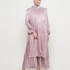 Gamis Shimmer Wanita Mewah Warna Irish dengan Payet Shenada - Depan 1