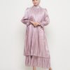 Gamis Shimmer Wanita Mewah Warna Irish dengan Payet Shenada - Depan 2