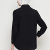 Kemeja Wanita Hitam Mewah - Shenada Eleganza Black - Belakang