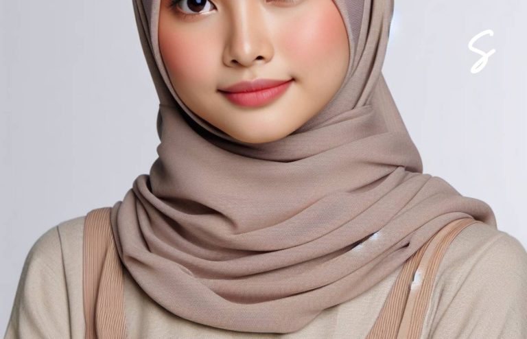 Tutorial Hijab Segiempat yang Simpel dan Stylish